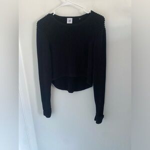Cabi Ribbed Cropped Sweater